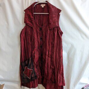 Clarity Sleeveless Crinkled Dress/Tunic 16